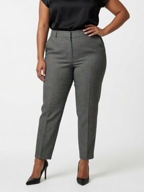 NWT Hilary Radley Houndstooth Tummy Control Pull-On Slim Leg Pants Size XL